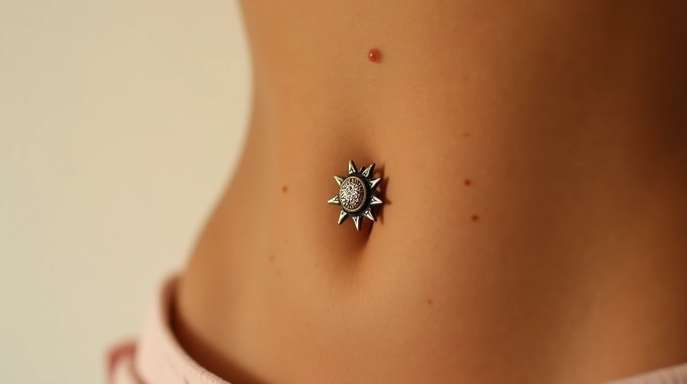 Vos questions sur les piercings nombril forme soleil